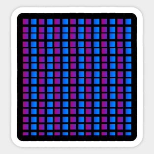 SQUARES PATTERN,  SQUARE STANDARD Sticker